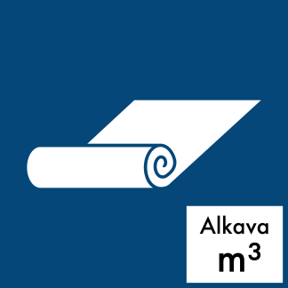 Puhdas kattohuopa (alkava m³)