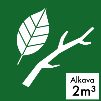 Puutarhajätteet (alkava 2 m³)